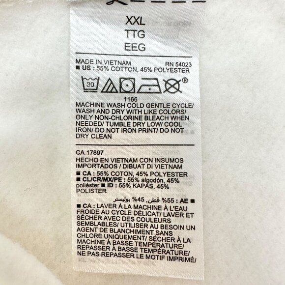 Old Navy Maternity Sweatshirt Womens XXL Long-Sleeve Human Kind Graphic Cream - Picture 9 of 10